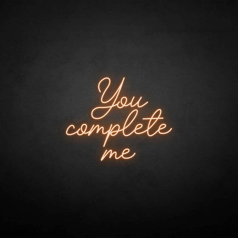 'you complete me' neon sign - VINTAGE SIGN