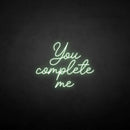 'you complete me' neon sign - VINTAGE SIGN