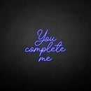 'you complete me' neon sign - VINTAGE SIGN
