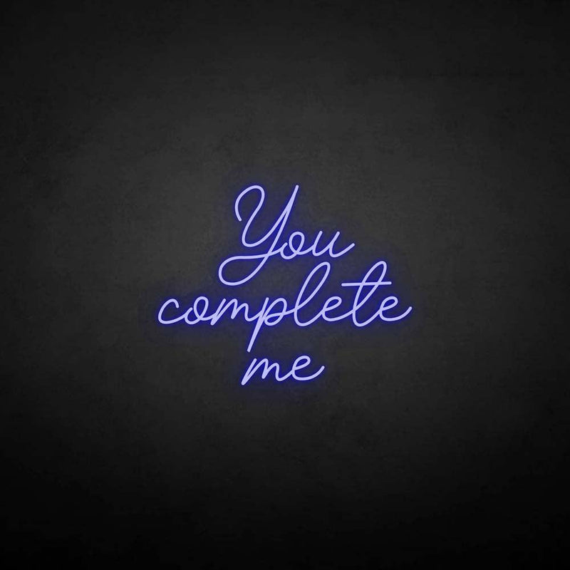 'you complete me' neon sign - VINTAGE SIGN