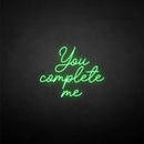 'you complete me' neon sign - VINTAGE SIGN