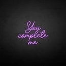 'you complete me' neon sign - VINTAGE SIGN