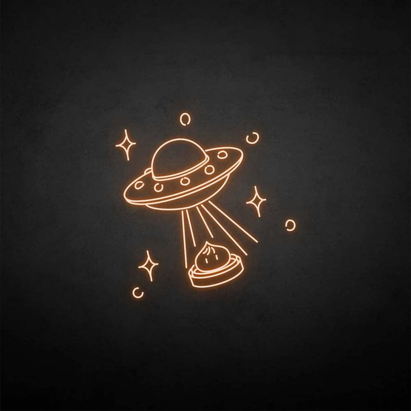 'Het ruimteschip en het broodje' neonreclame