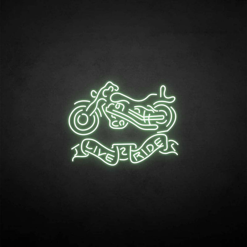'Live ride' neon sign - VINTAGE SIGN