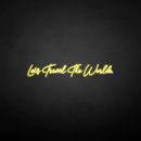 'Let's travel the world' neon sign - VINTAGE SIGN