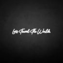 'Let's travel the world' neon sign - VINTAGE SIGN