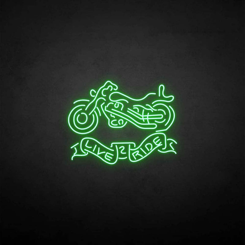 'Live ride' neon sign - VINTAGE SIGN