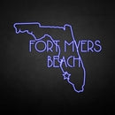 'FORT MYERS BEACH' neon sign - VINTAGE SIGN