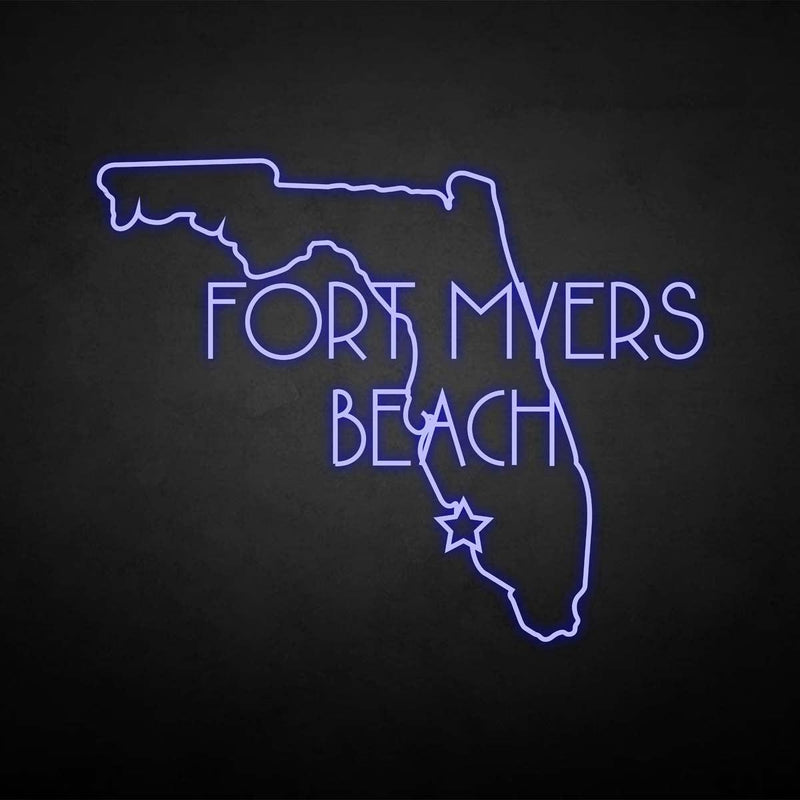 Leuchtreklame "FORT MYERS BEACH".