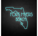 'FORT MYERS BEACH' neon sign - VINTAGE SIGN
