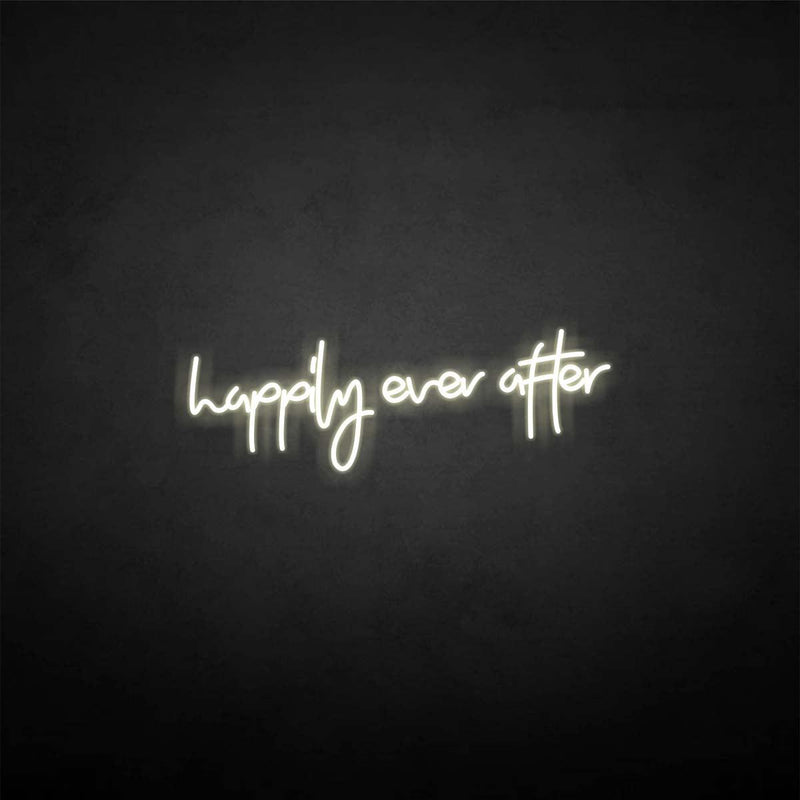 'happily ever after 1' neon sign