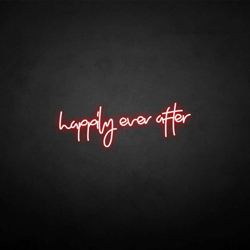 'happily ever after 1' neon sign
