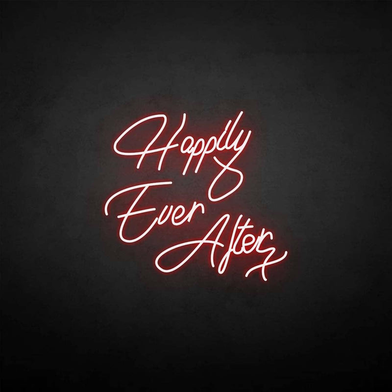 'happily ever after 2' neon sign