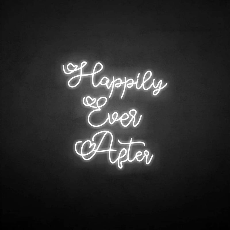 'happily ever after 3' neon sign - VINTAGE SIGN