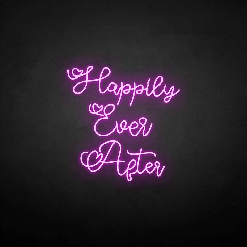 'happily ever after 3' neon sign - VINTAGE SIGN