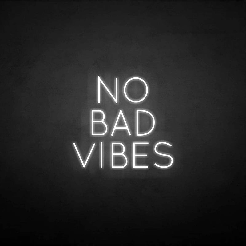 'No bad vibes' neon sign - VINTAGE SIGN