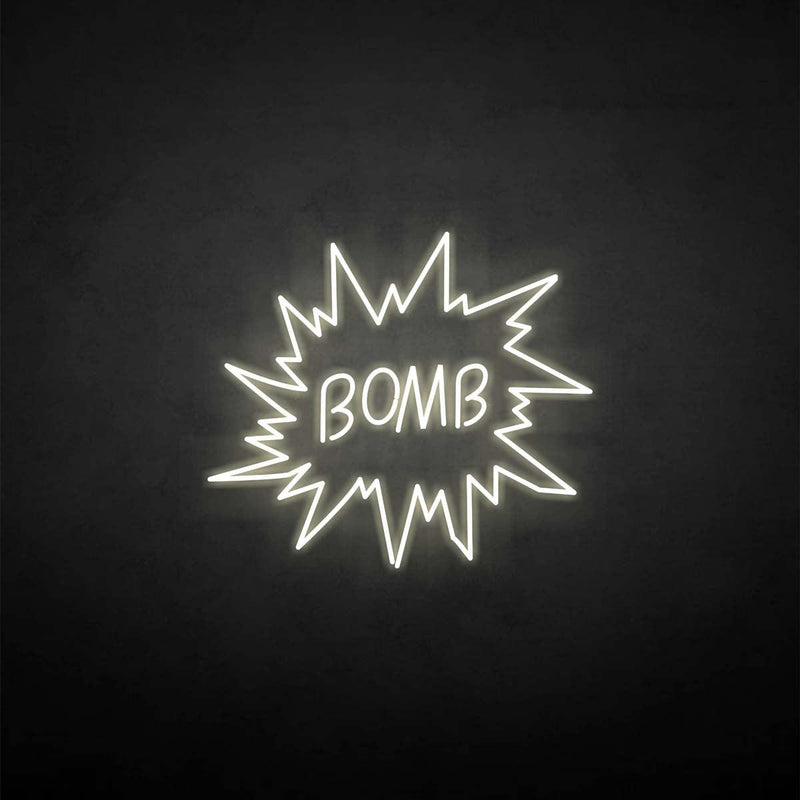 Leuchtreklame "Bombe".