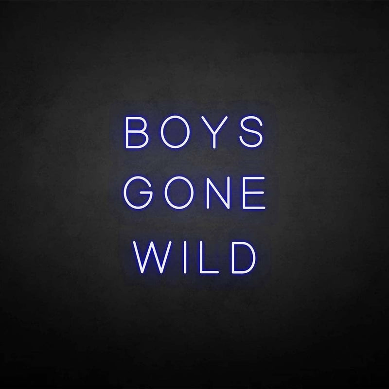 'BOYS GONE WILD' neon sign - VINTAGE SIGN