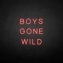 'BOYS GONE WILD' neon sign - VINTAGE SIGN