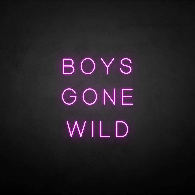 'BOYS GONE WILD' neon sign - VINTAGE SIGN