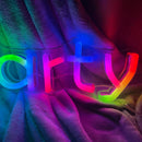 "Let's party" Full Colour Music Neon Sign - VINTAGE SIGN