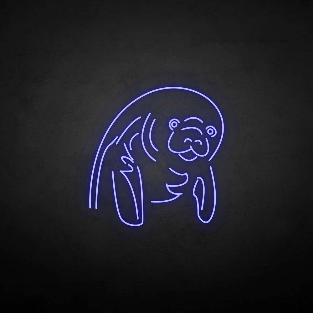 'walrus' neon sign