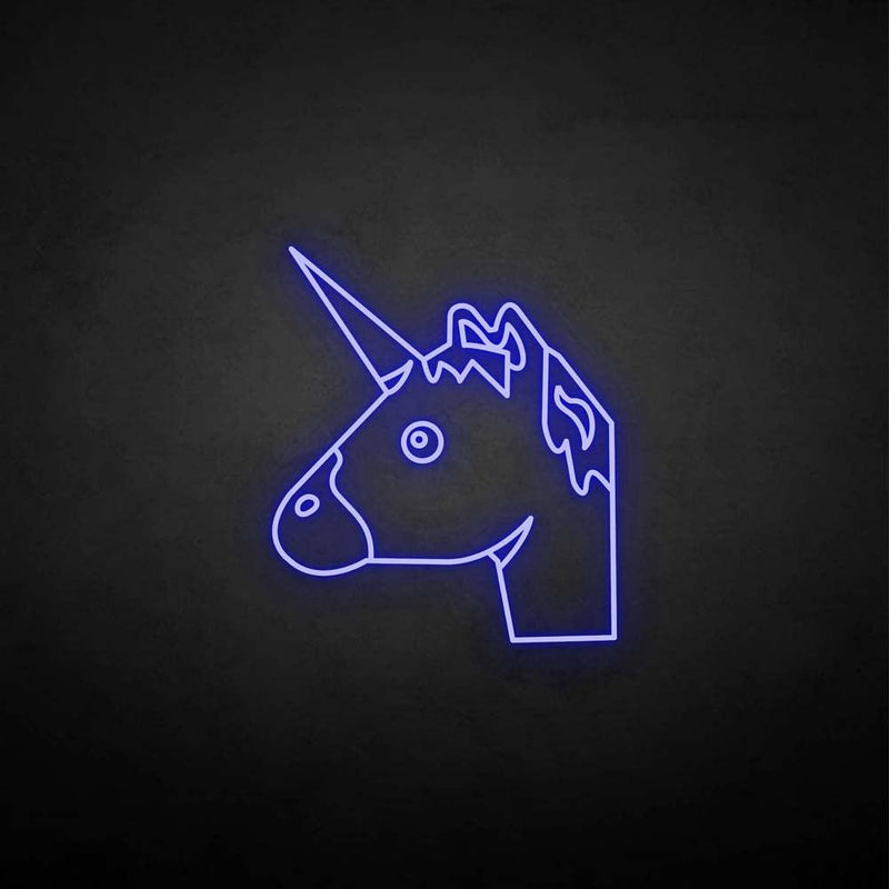 'Unicornhead' neon sign