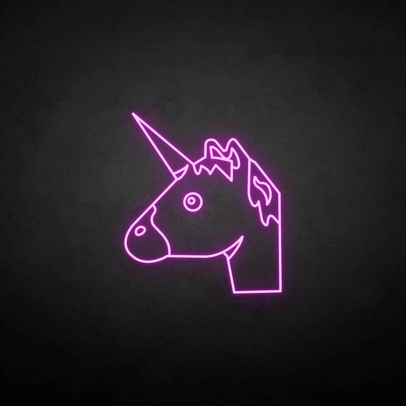 'Unicornhead' neon sign