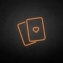 'Love card' neon sign - VINTAGE SIGN