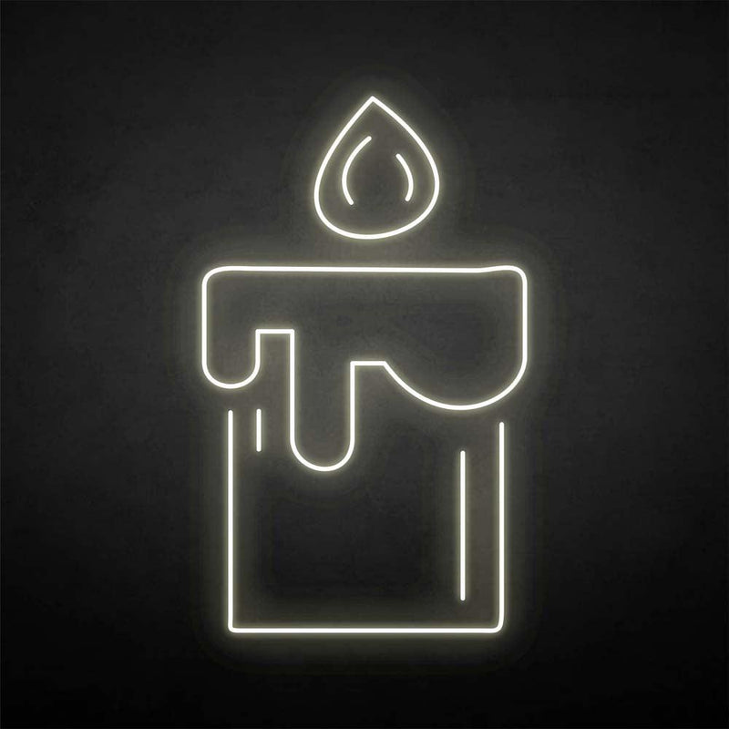 'Candle' neon sign