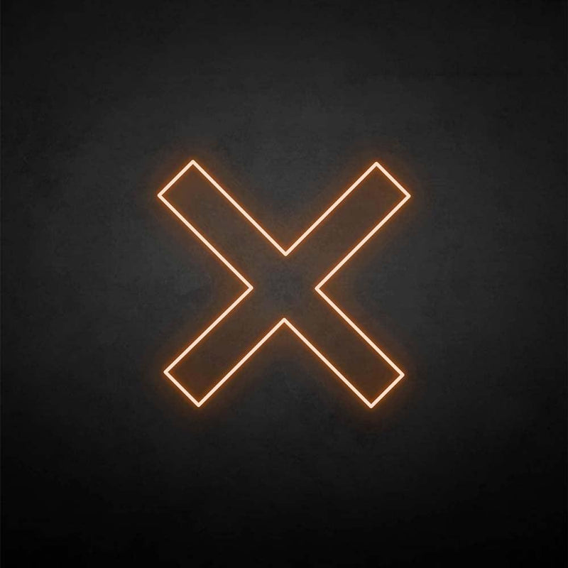 'X-mark' neon sign - VINTAGE SIGN