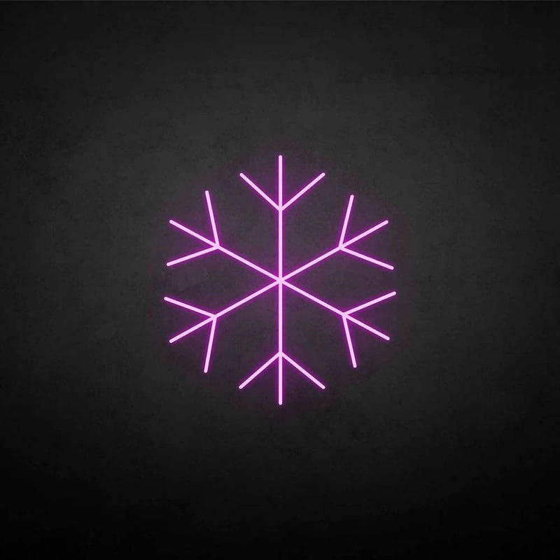 'marry christmas-snowflake' neon sign