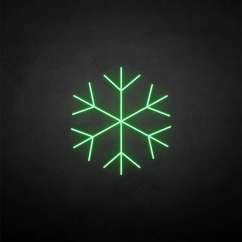 'marry christmas-snowflake' neon sign