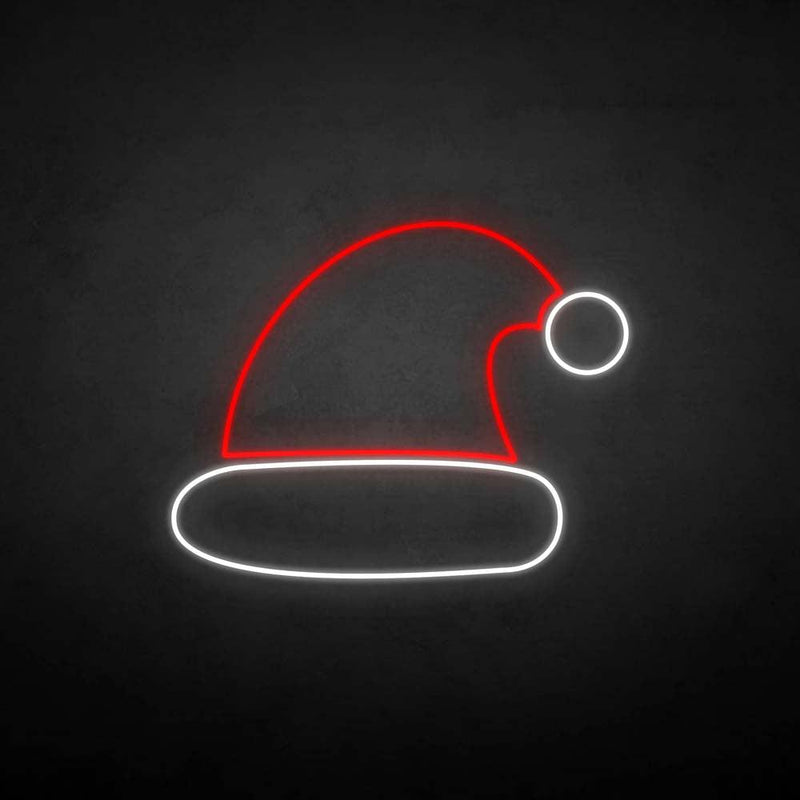 'marry christmas-Christmas hat' neon sign