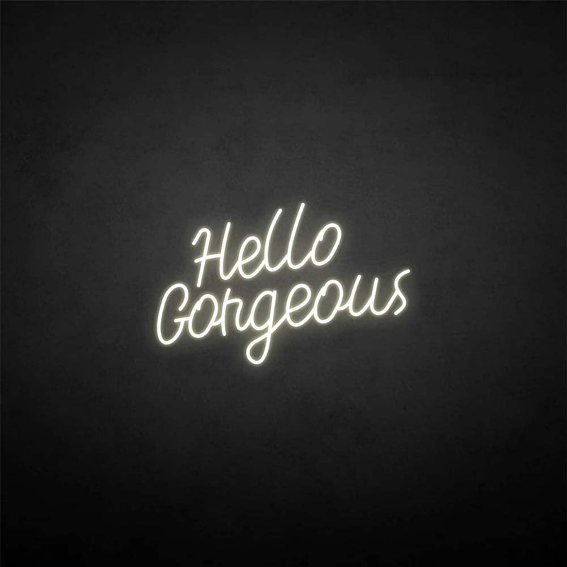 'Hello Gorgous2' neon sign - VINTAGE SIGN