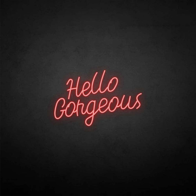'Hello Gorgous2' neon sign - VINTAGE SIGN