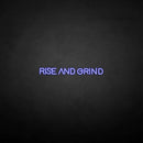 'RISE AND GRIND2' neon sign - VINTAGE SIGN