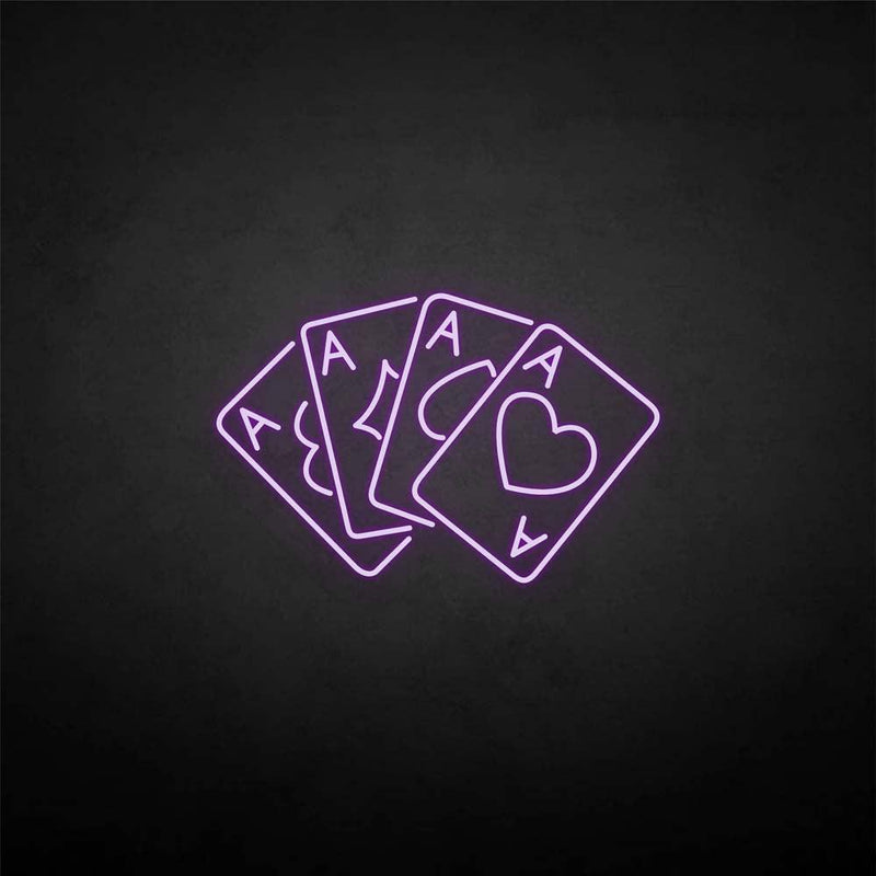 'Playing cards3' neon sign