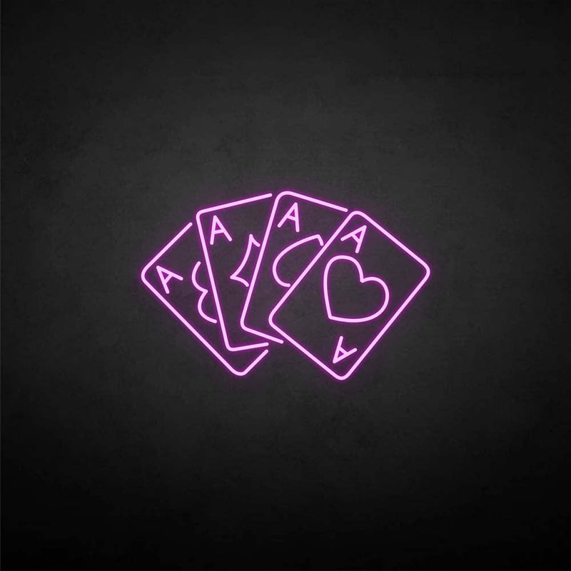 'Playing cards3' neon sign - VINTAGE SIGN