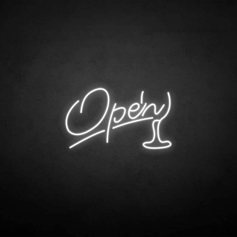 'Open3' neon sign - VINTAGE SIGN
