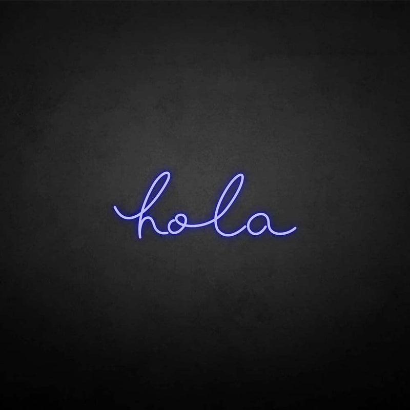 'hola' neon sign - VINTAGE SIGN