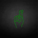 Fingers crossed neon sign - VINTAGE SIGN