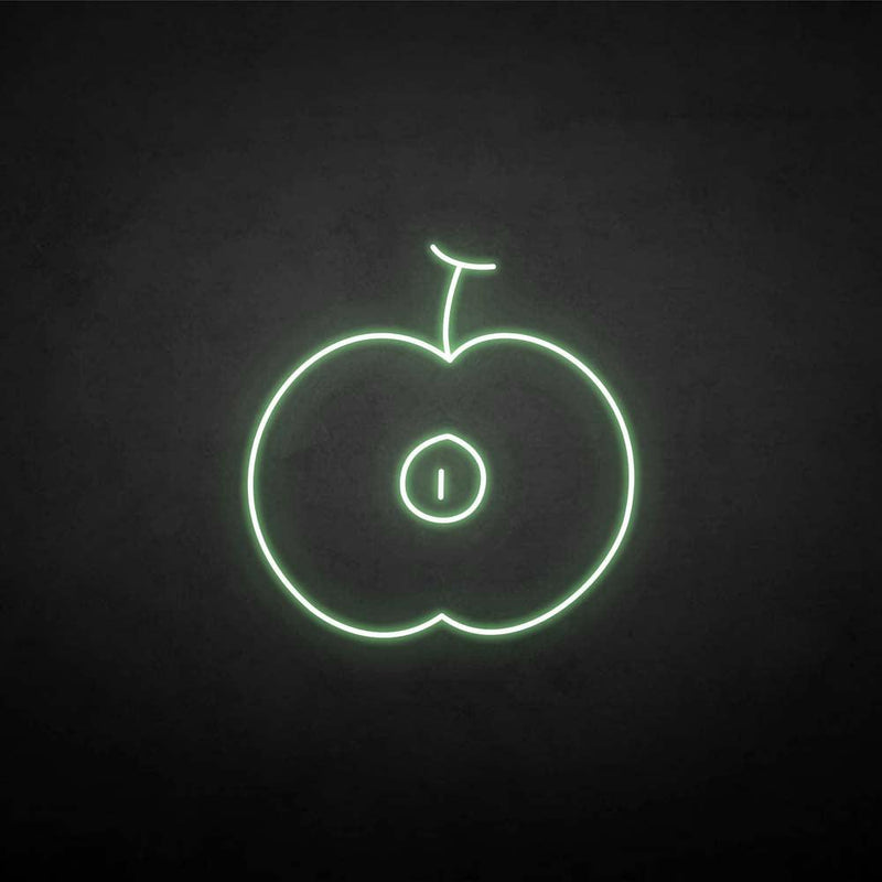 'De helft van de appel' neonreclame