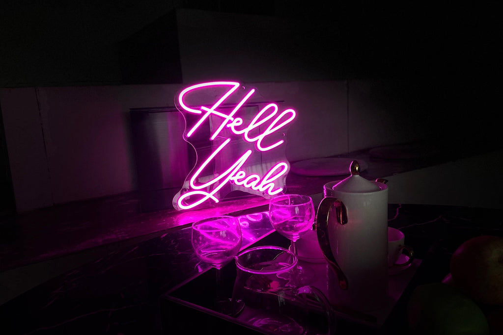 Hello Yeh In 'Hello yeah' neon sign