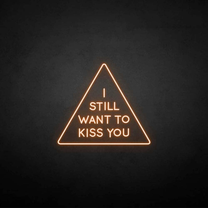 'i still want to kiss you' neon sign - VINTAGE SIGN