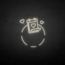 'Love and calendar' neon sign - VINTAGE SIGN