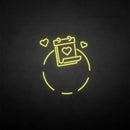 'Love and calendar' neon sign - VINTAGE SIGN