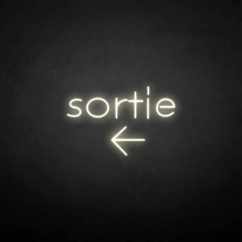 'Sortie' neon sign - VINTAGE SIGN