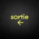 'Sortie' neon sign - VINTAGE SIGN