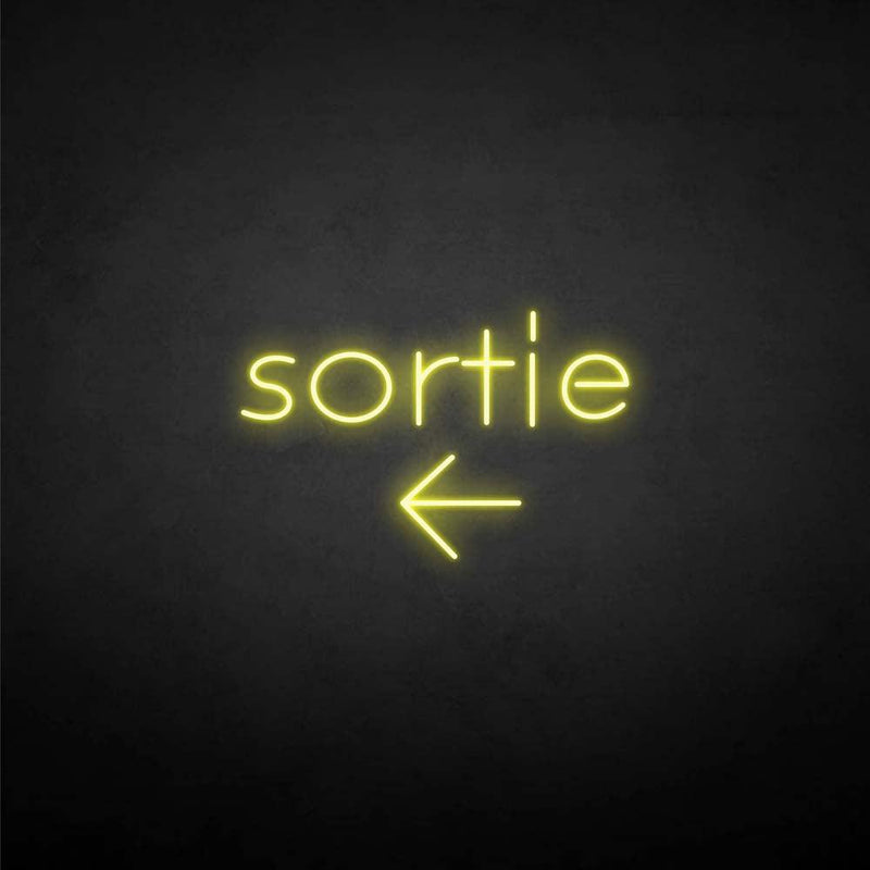 'Sortie' neon sign - VINTAGE SIGN